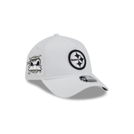 Pittsburgh Steelers APEX Snapback Hat in White