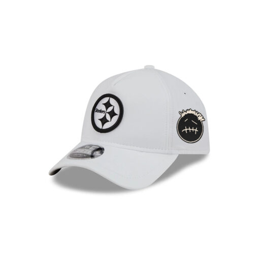 Pittsburgh Steelers APEX Snapback Hat in White