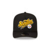 Pittsburgh Steelers Born x Raised Script A-Frame Snapback Hat in Black