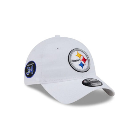 Pittsburgh Steelers Logo Adjustable Hat in White