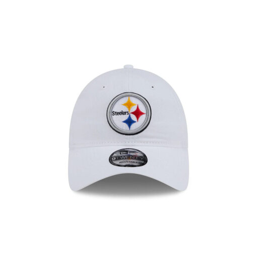 Pittsburgh Steelers Logo Adjustable Hat in White