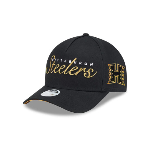 Pittsburgh Steelers Metallic Logo Women’s A-Frame Snapback Hat