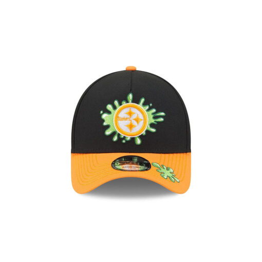 Pittsburgh Steelers Nickelodeon Slime A-Frame Snapback Hat in Slime Green