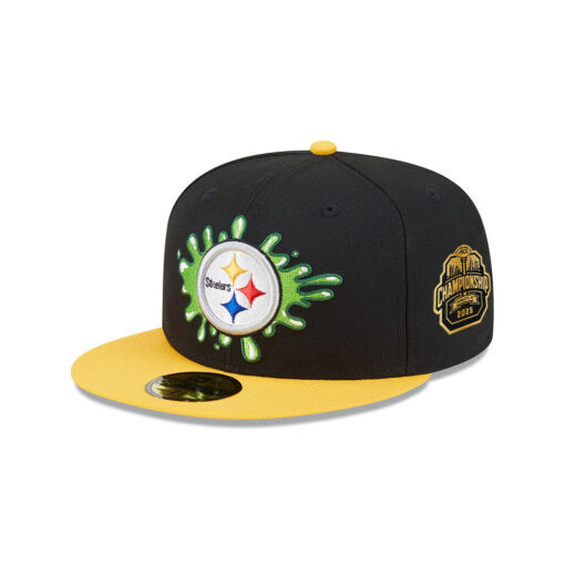 Pittsburgh Steelers Nickelodeon Slime Fitted Hat in Slime Green