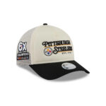 Pittsburgh Steelers Retro Chrome Women’s A-Frame Trucker Hat in White