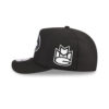 San Francisco 49ers Black and White SF Oval Side Patch A-Frame Snapback Hat in Black