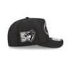 San Francisco 49ers Black and White SF Oval Side Patch A-Frame Snapback Hat in Black