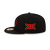 San Francisco 49ers Red Outline SF Oval Side Patch Fitted Hat in Black 3 San Francisco 49ers Red Outline SF Oval Side Patch Fitted Hat in Black