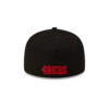 San Francisco 49ers Red Outline SF Oval Side Patch Fitted Hat in Black 5 San Francisco 49ers Red Outline SF Oval Side Patch Fitted Hat in Black