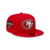 San Francisco 49ers SF Oval Side Patch Fitted Hat in Red 2 San Francisco 49ers SF Oval Side Patch Fitted Hat in Red
