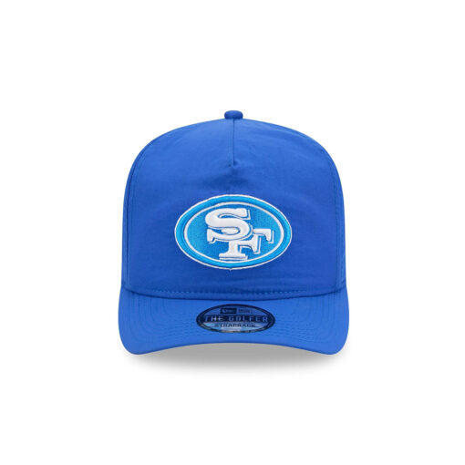 San Francisco 49ers White and Blue SF Oval Side Patch Golfer Snapback Hat in Blue San Francisco 49ers White and Blue SF Oval Side Patch Golfer Snapback Hat in Blue