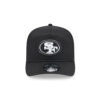 San Francisco 49ers White SF Oval Side Patch Golfer Snapback Hat in Black