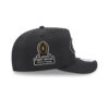 San Francisco 49ers White SF Oval Side Patch Golfer Snapback Hat in Black