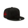 Seattle Seahawks Basic Black-on-Black Logo Snapback Cap in Black