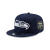 Seattle Seahawks Basic Logo Snapback Hat in Navy