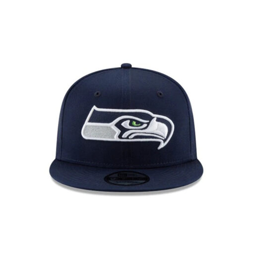 Seattle Seahawks Basic Logo Snapback Hat in Navy