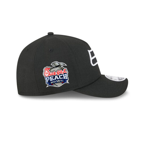 Seattle Seahawks Black and White Logo A-Frame Snapback Cap in Black