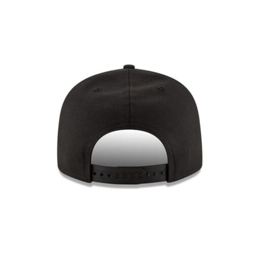 Seattle Seahawks Black and White Logo Snapback Cap in Black