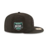 Seattle Seahawks Black-on-Black Logo Fitted Cap in Black