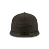 Seattle Seahawks Black-on-Black Logo Fitted Cap in Black