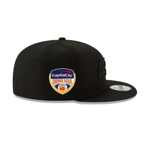 Seattle Seahawks Black-on-Black Logo Snapback Cap in Black