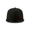 Seattle Seahawks Black-on-Black Logo Snapback Cap in Black