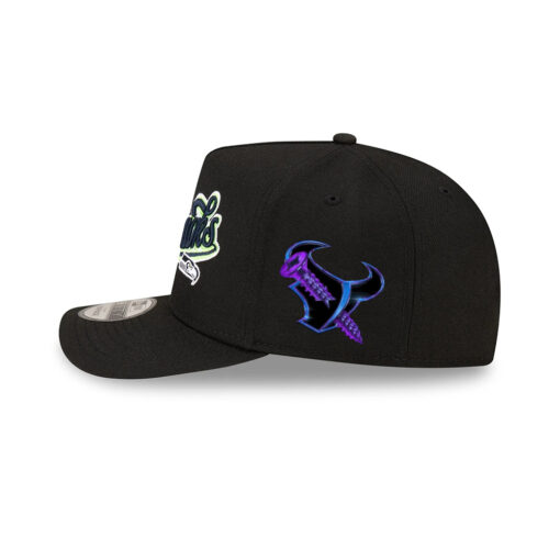 Seattle Seahawks Born x Raised Script A-Frame Snapback Hat in Black