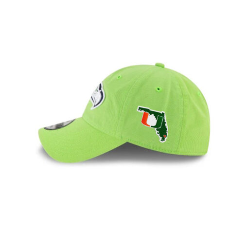 Seattle Seahawks Core Classic Logo Adjustable Cap in Green