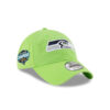 Seattle Seahawks Core Classic Logo Adjustable Hat in Green