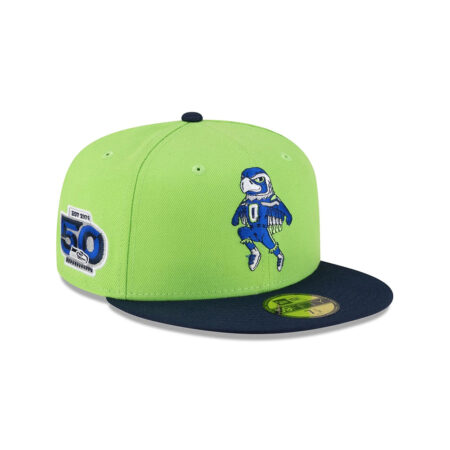 Seattle Seahawks Mascot Logo Fitted Hat
