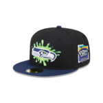 Seattle Seahawks Nickelodeon Slime Fitted Cap in Slime Green
