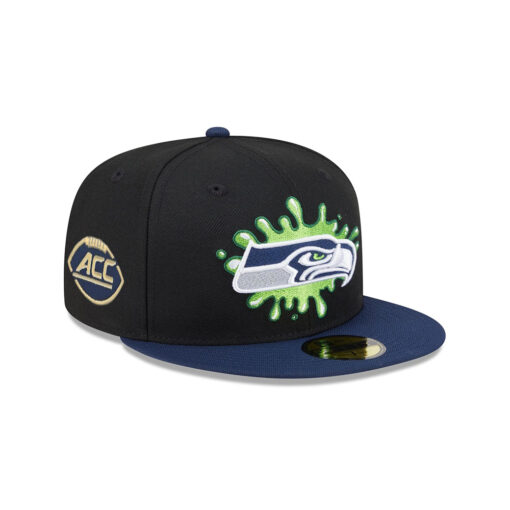 Seattle Seahawks Nickelodeon Slime Fitted Cap in Slime Green