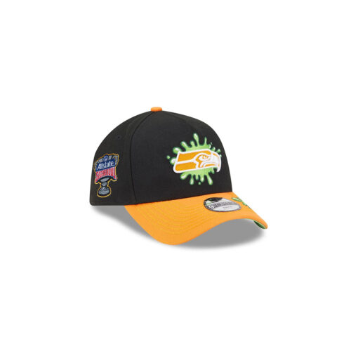 Seattle Seahawks Nickelodeon Slime Kids A-Frame Snapback Hat in Slime Green