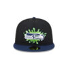 Seattle Seahawks Nickelodeon Slime Logo Fitted Hat in Slime Green