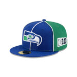 Seattle Seahawks Two-Tone Pinwheel Fitted Hat