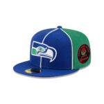 Seattle Seahawks Two-Tone Pinwheel Fitted Hat
