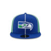Seattle Seahawks Two-Tone Pinwheel Fitted Hat