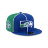 Seattle Seahawks Two-Tone Pinwheel Fitted Hat