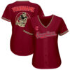 Custom Cleveland Guardians Crimson Black-City Cream Authentic Baseball Jersey