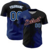 Custom Detroit Tigers US Navy Blue Black-White 3D Pattern Design Abstract Brush Stroke Authentic Baseball Jersey