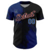Custom Detroit Tigers US Navy Blue Black-White 3D Pattern Design Abstract Brush Stroke Authentic Baseball Jersey