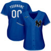 Custom New York Yankees Royal White Authentic Baseball Jersey
